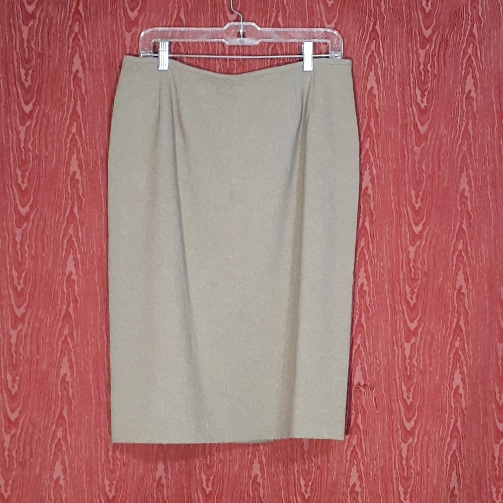 LE SUIT 2 Piece Skirt Suit Women’s Size 14 Brown - Picture 4 of 13